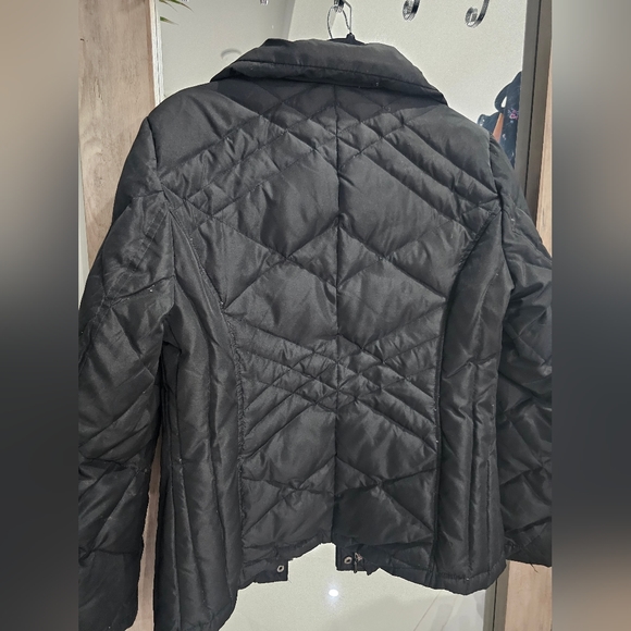 Kenneth Cole Black quilted coat size M - Picture 6 of 10